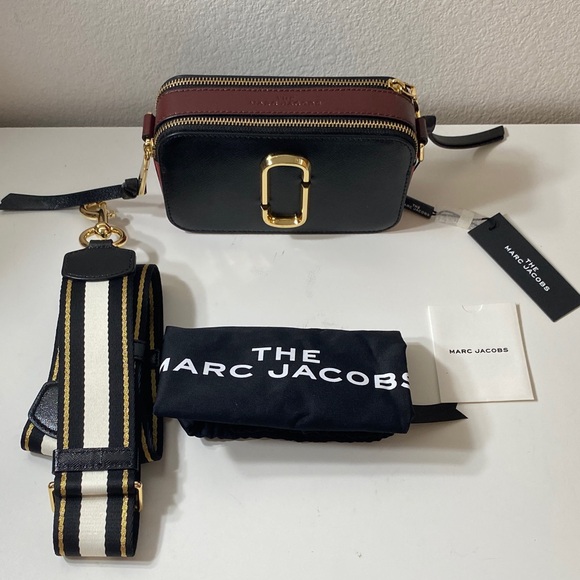 Marc Jacobs Black and Brown Snapshot Camera Bag - Picture 1 of 8